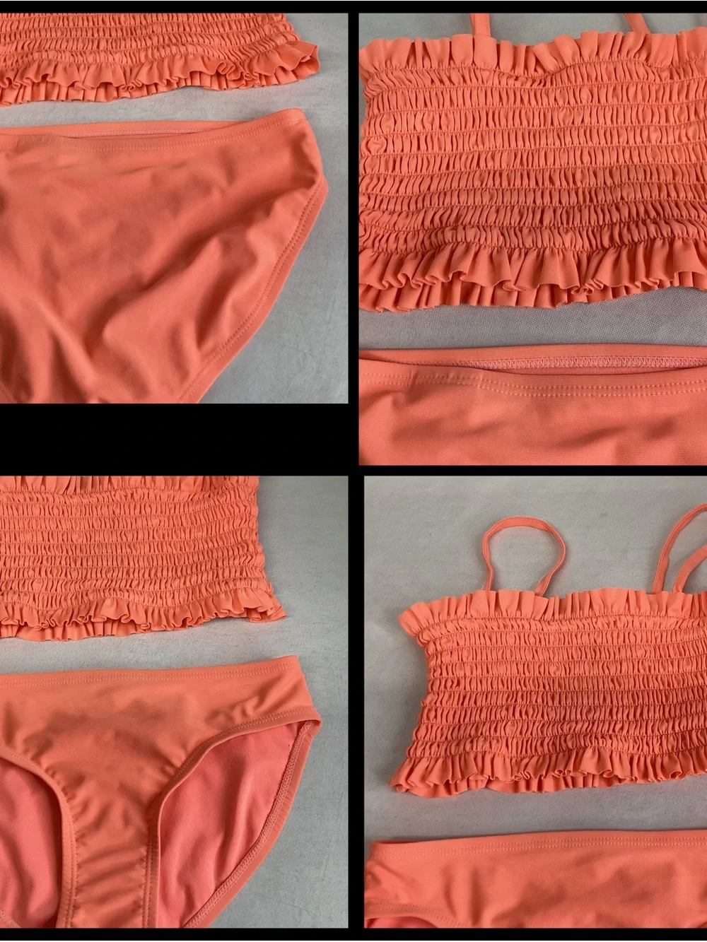 GAP Girls Coral Smocked Tankini Set.51